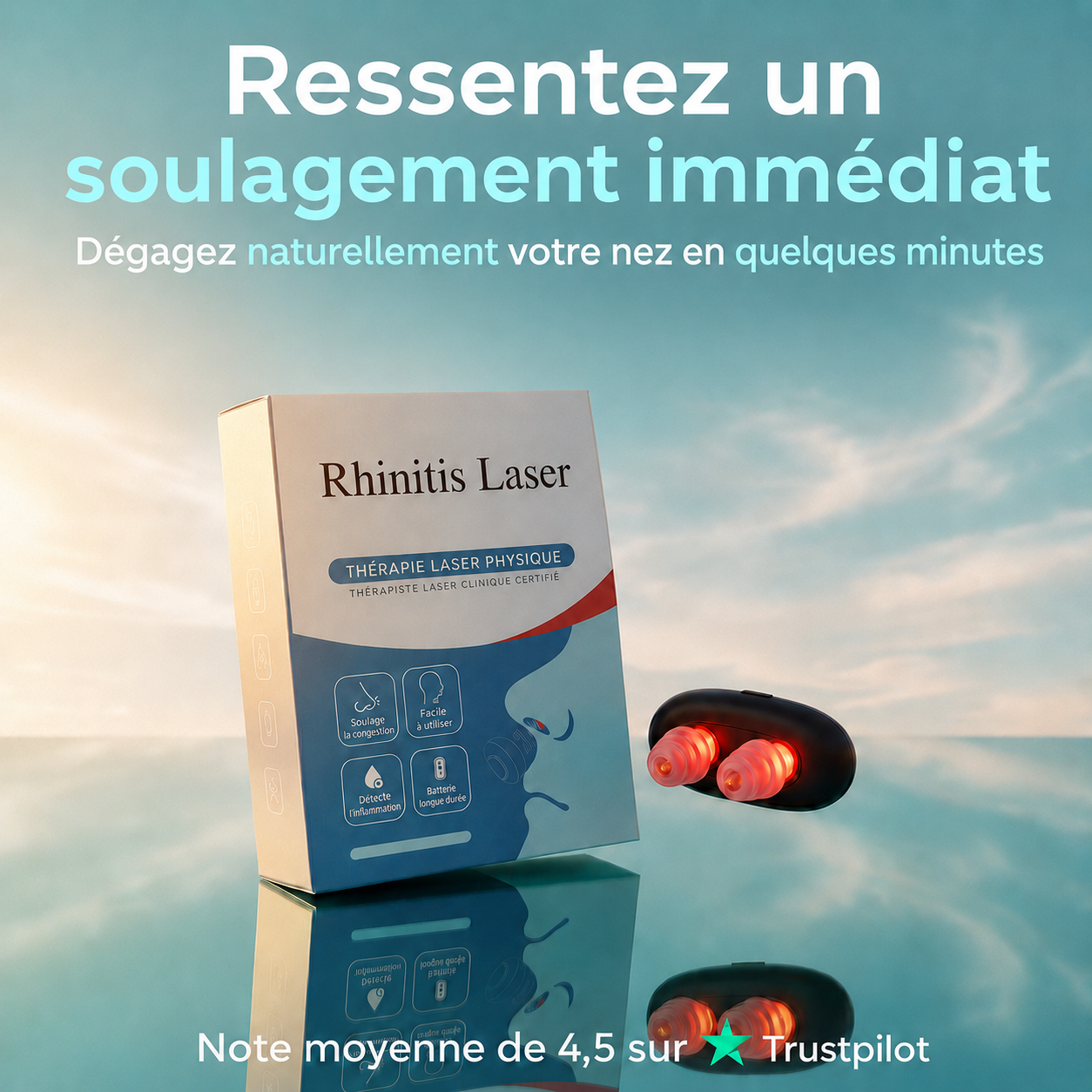 Veloria Breathe™ — Dispositif nasal par infrarouge